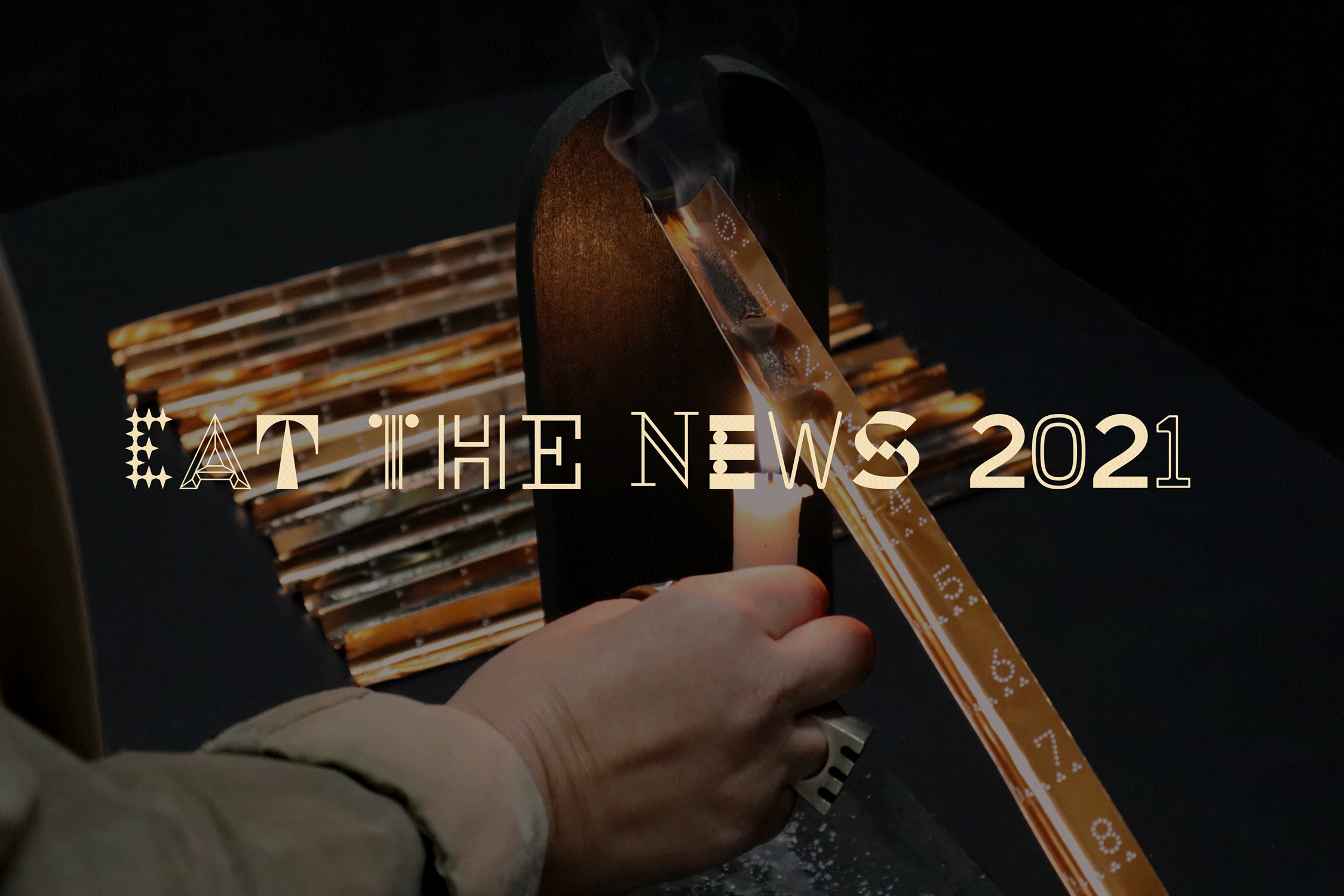 Eat the News Cover Image, Branding, Editorial, Research, Design